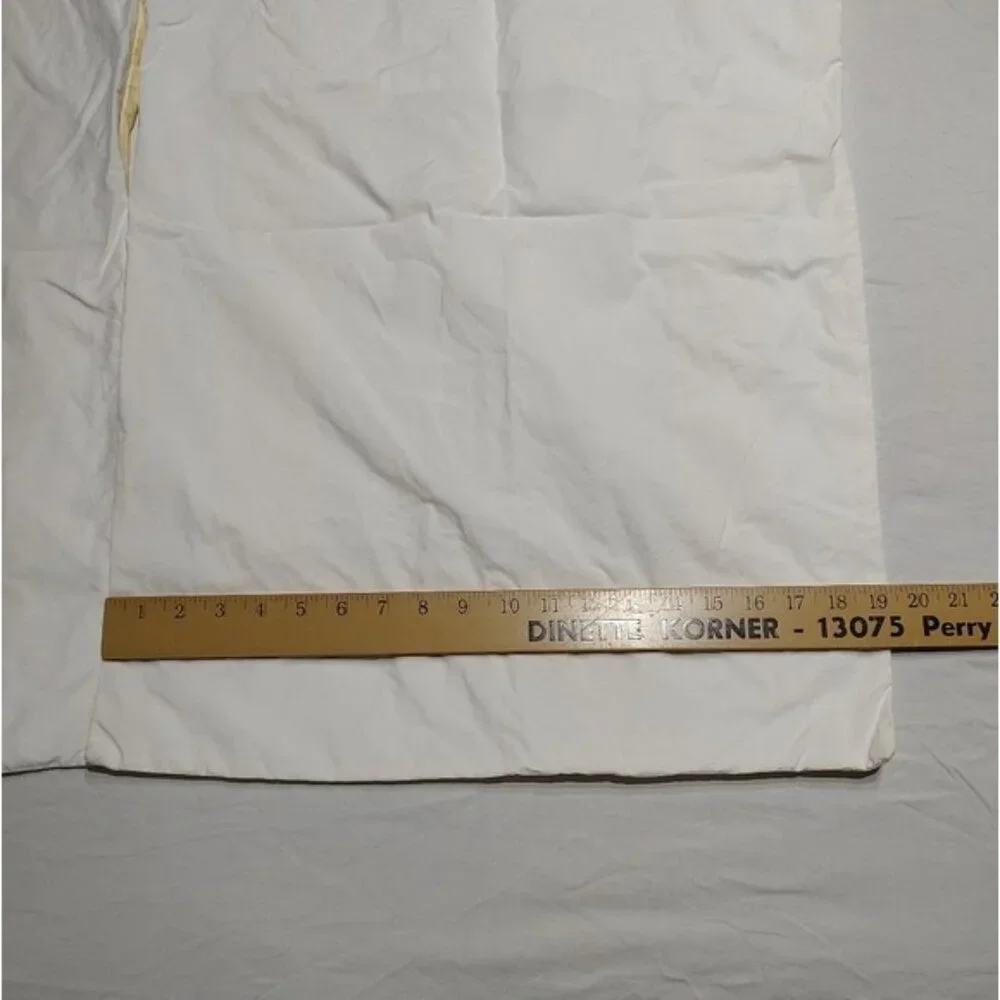 Restoration Hardware Yellow White 100% Cotton Standard Pillowcases Shams 2pcs